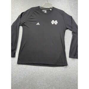 Adidas XL Black Climalite Ultimate Tee Mississippi State Long Sleeve Men's Top